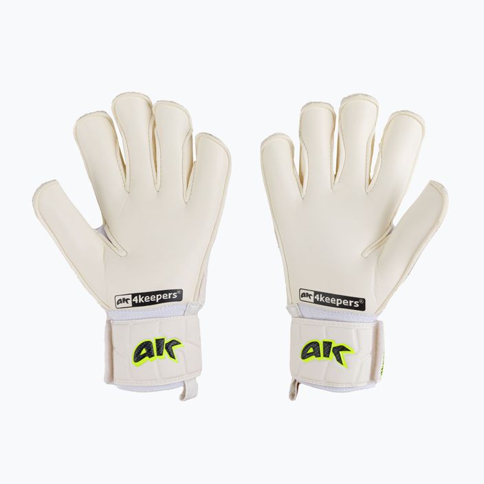 Guanti da portiere 4keepers Champ Carbo V HB bianco/giallo 2