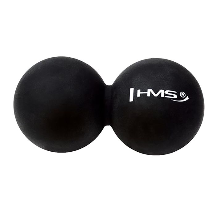 Pallone da massaggio HMS BLC02 Lacrosse doppio nero 2