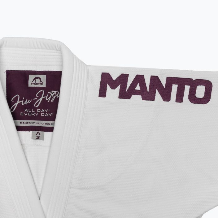 GI per jiu-jitsu brasiliano MANTO X5 bianco 11