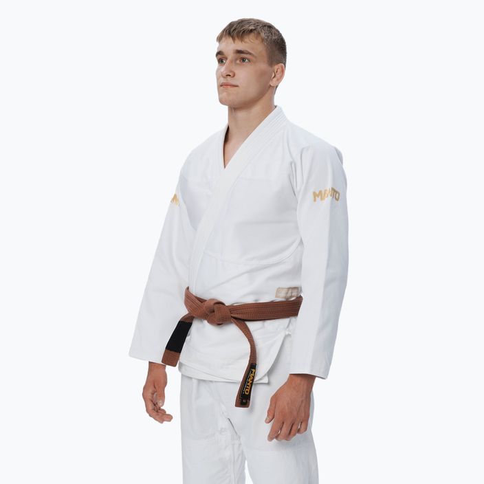 GI per jiu-jitsu brasiliano MANTO Rise 2.0 bianco 2