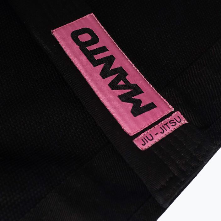 GI per jiu-jitsu brasiliano MANTO Rise 2.0 nero/rosa 5