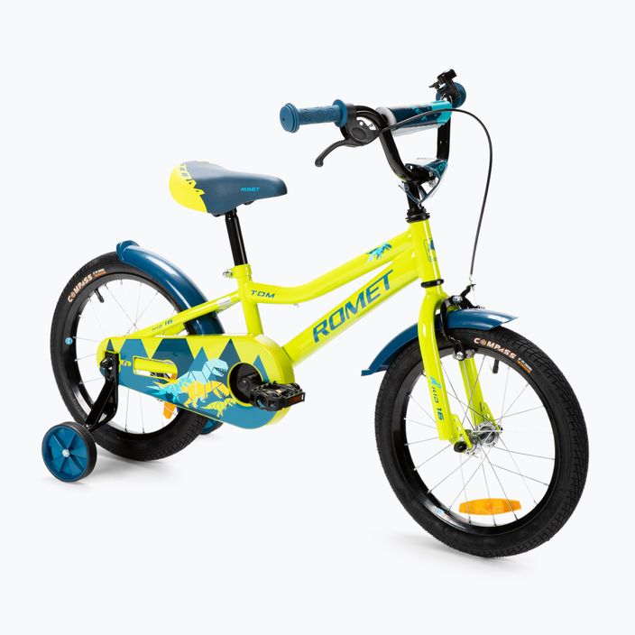 Bicicletta da bambino Romet Tom 16 verde/blu 2