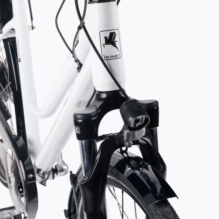 Bicicletta elettrica da donna Romet Gazela RM 1 36V 12Ah 440Wh bianco/nero 7
