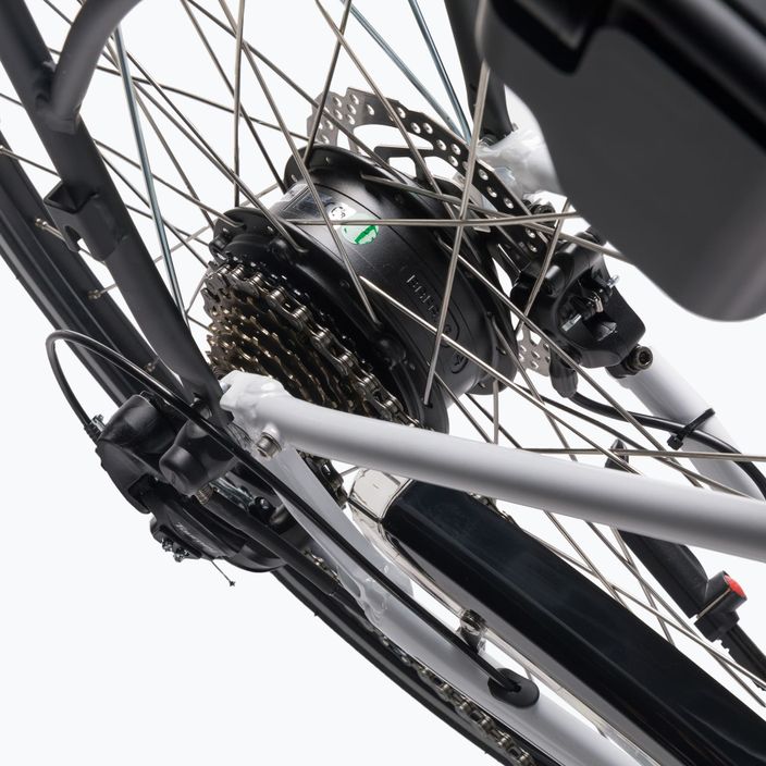 Bicicletta elettrica da donna Romet Gazela RM 1 36V 12Ah 440Wh bianco/nero 14