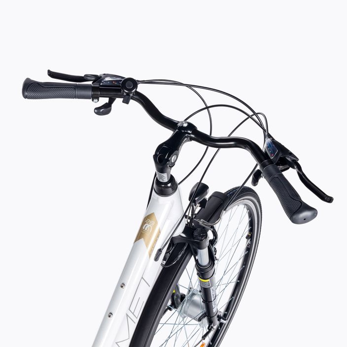 Bicicletta da trekking da donna Romet Gazela 3 bianco/oro chiaro 4