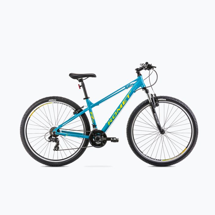 Romet Rambler R9.0 mountain bike blu/bianco/giallo 14