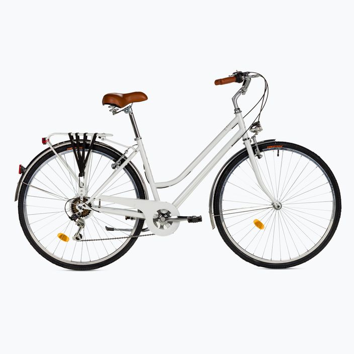 Bicicletta da donna Romet Vintage Eco D bianco