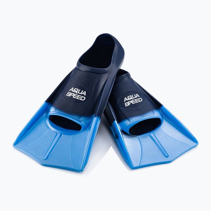 AQUA-SPEED pinne da nuoto per bambini blu navy/azzurro 5
