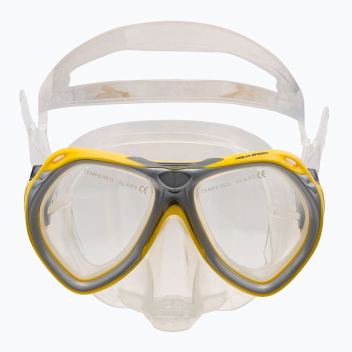 AQUA-SPEED set da immersione per bambini Aura + Evo giallo 2