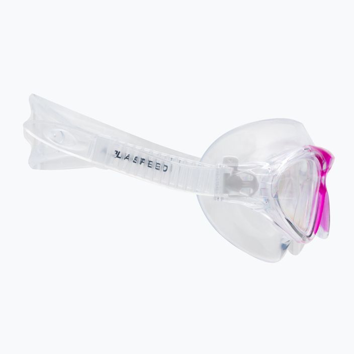 AQUA-SPEED maschera da nuoto per bambini Zephyr rosa/trasparente 3