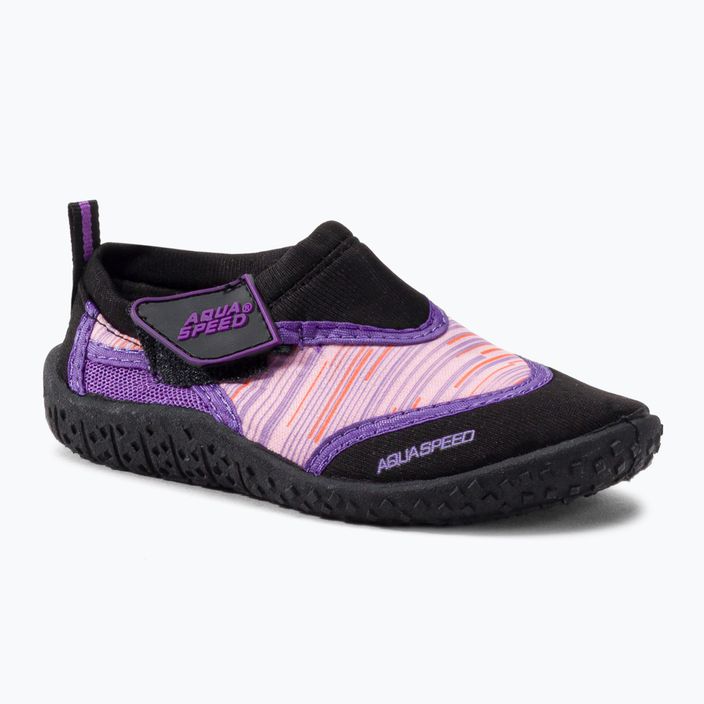 AQUA-SPEED scarpe da acqua per bambini Aqua 2A nero/rosa