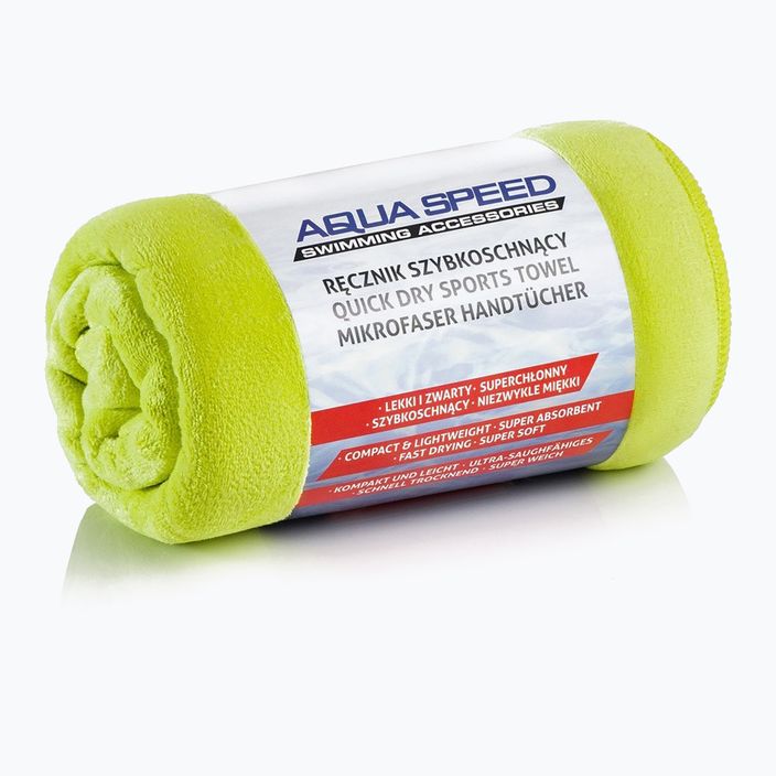 AQUA-SPEED Asciugamano verde morbido ad asciugatura rapida 2