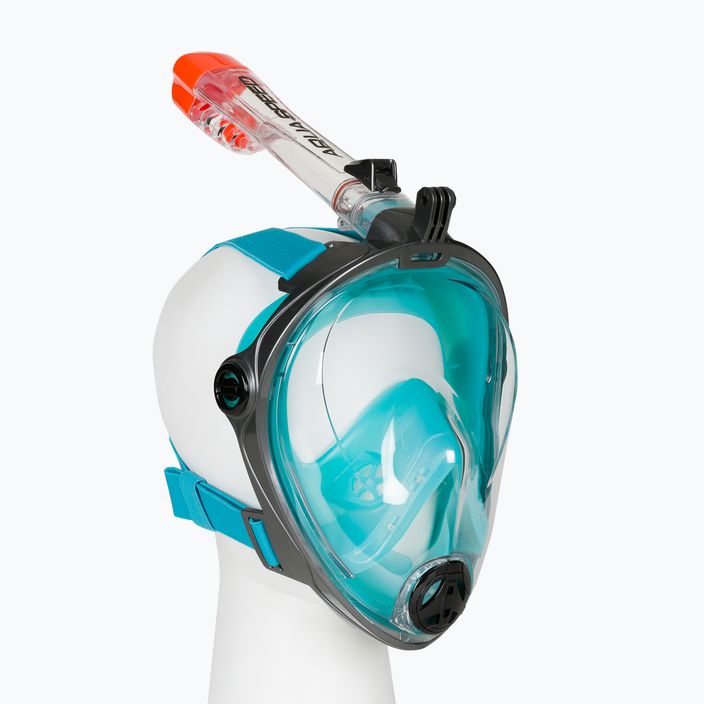 AQUA-SPEED Spectra 2.0 maschera integrale per snorkeling grigio/turchese