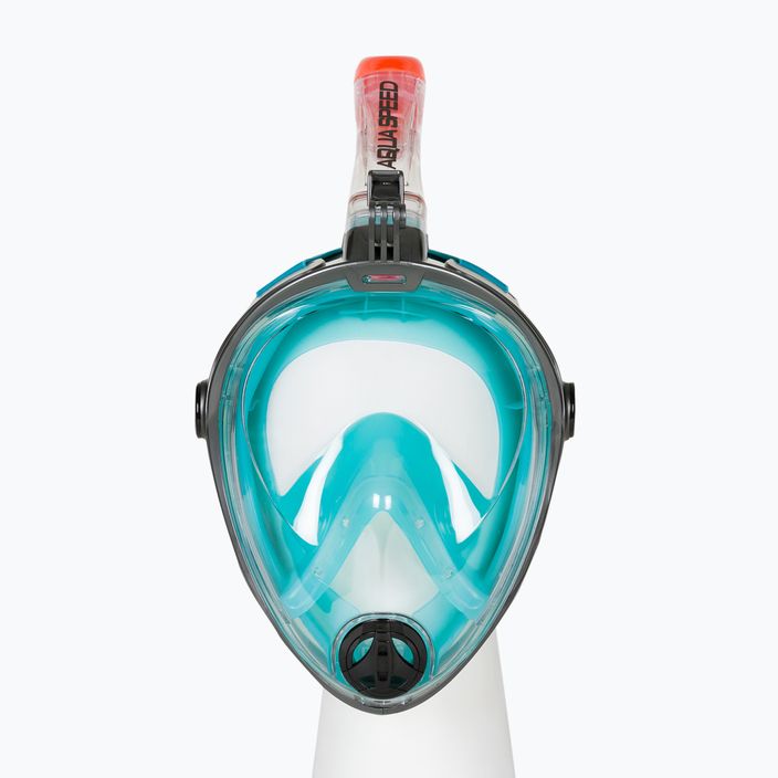 AQUA-SPEED Spectra 2.0 maschera integrale per snorkeling grigio/turchese 2