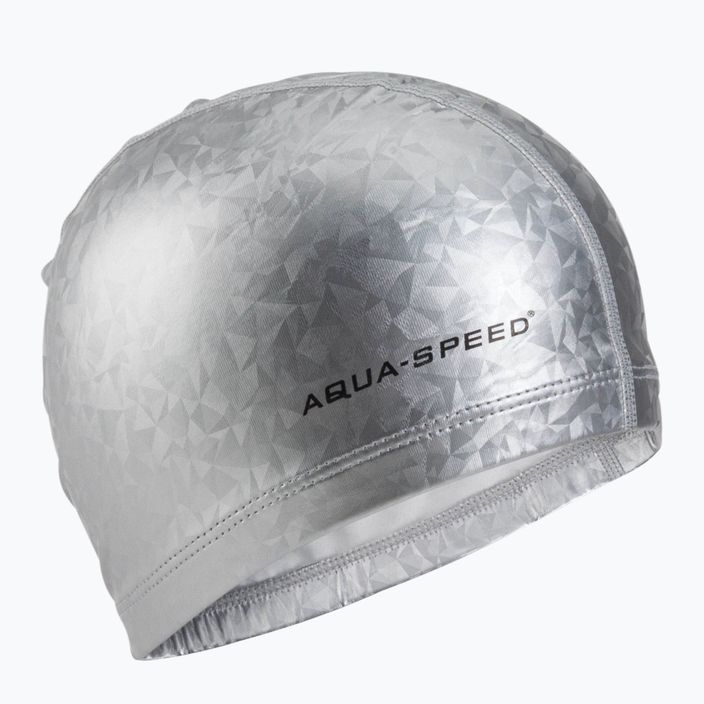 AQUA-SPEED cuffia da nuoto Flux argento
