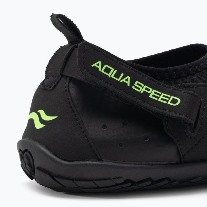 AQUA-SPEED Agama scarpe da acqua nero/verde 7