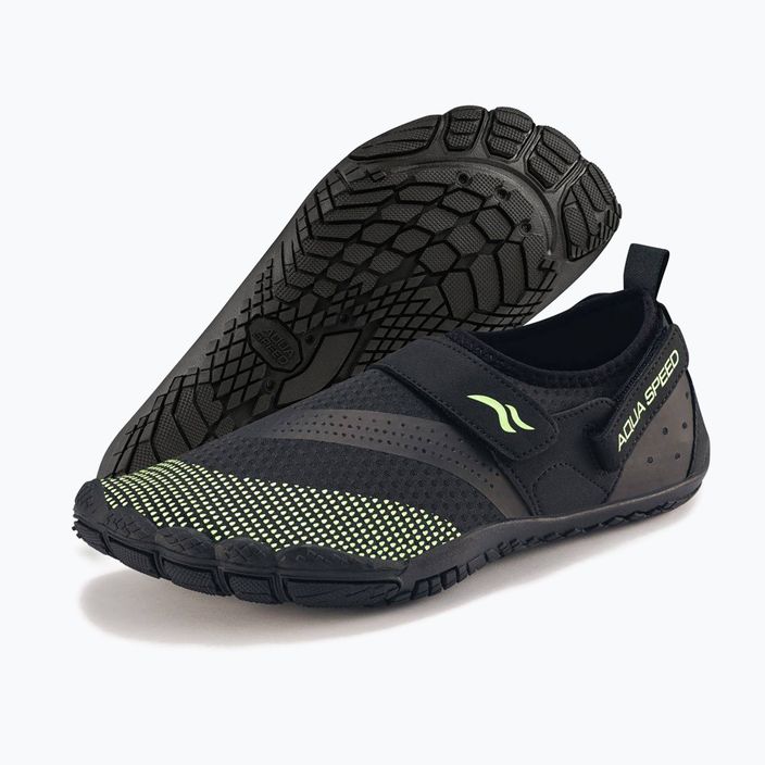 AQUA-SPEED Agama scarpe da acqua nero/verde 11