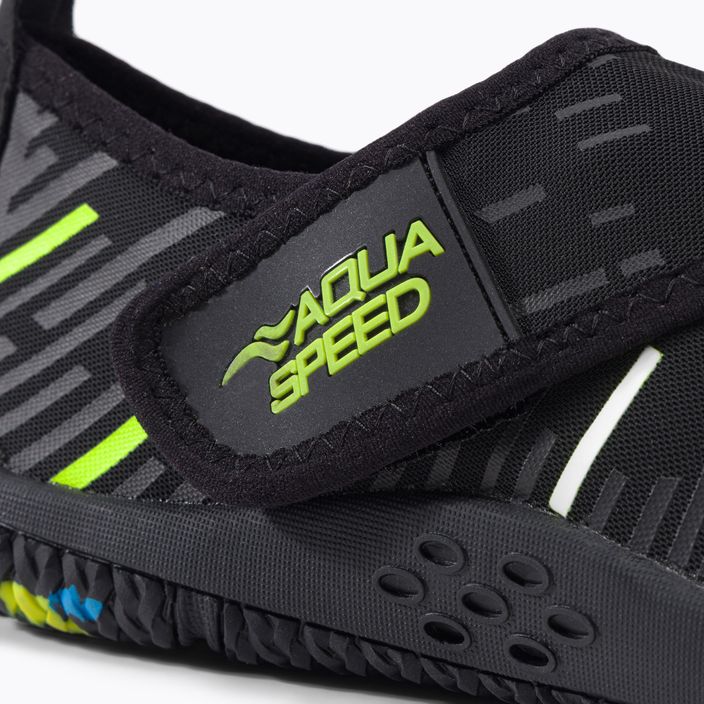 AQUA-SPEED Tegu scarpe da acqua nero/verde 7