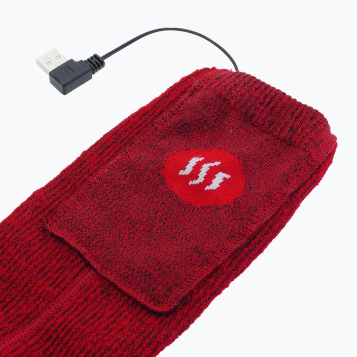 Glovii GQ3 calze riscaldate con telecomando rosso 4