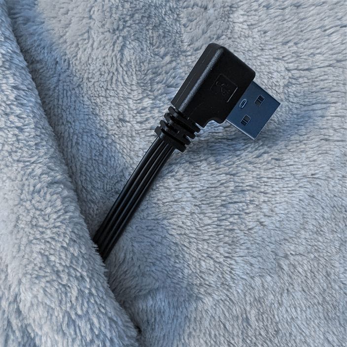 Glovii GU1G poncho riscaldato grigio con connessione USB 4