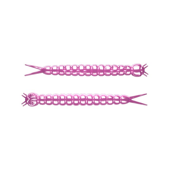 Libra Lures Slight Worm Krill esca in gomma 15 pezzi rosa perla 2