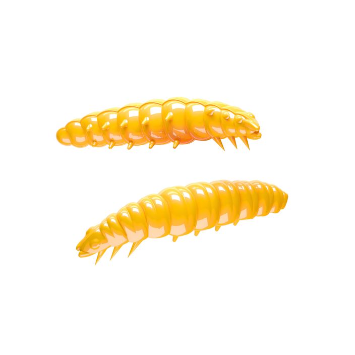 Libra Lures Larva Krill esca in gomma giallo scuro 2