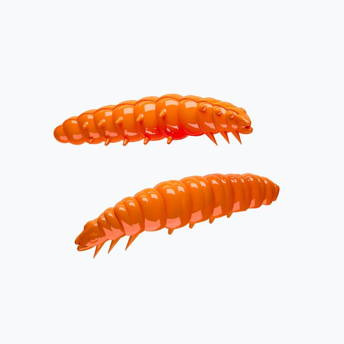 Libra Lures Larva Krill esca in gomma arancione caldo