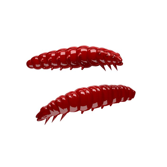 Libra Lures Larva Krill esca in gomma rossa 2