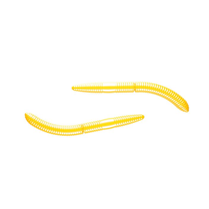 Libra Lures Fatty D'Worm Krill esca in gomma 10 pz. giallo 2