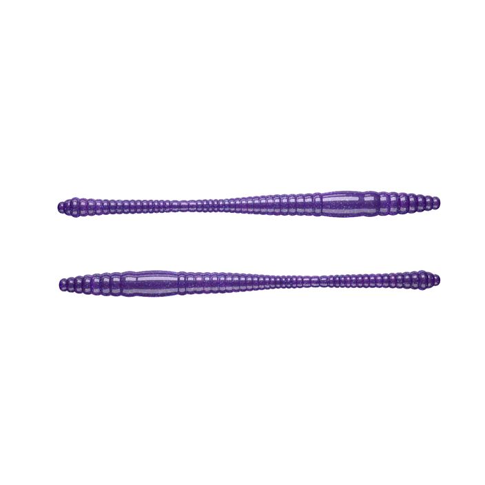 Libra Lures Dying Worm Ser viola con glitter 2