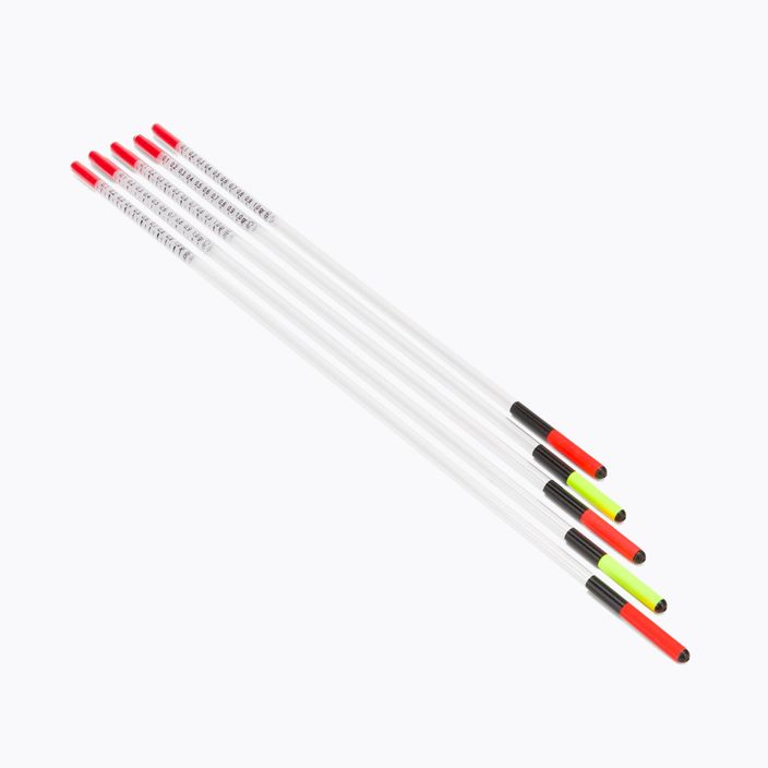 Cralusso Waggler Antenne a stelo 5 pezzi bianco/rosso/giallo