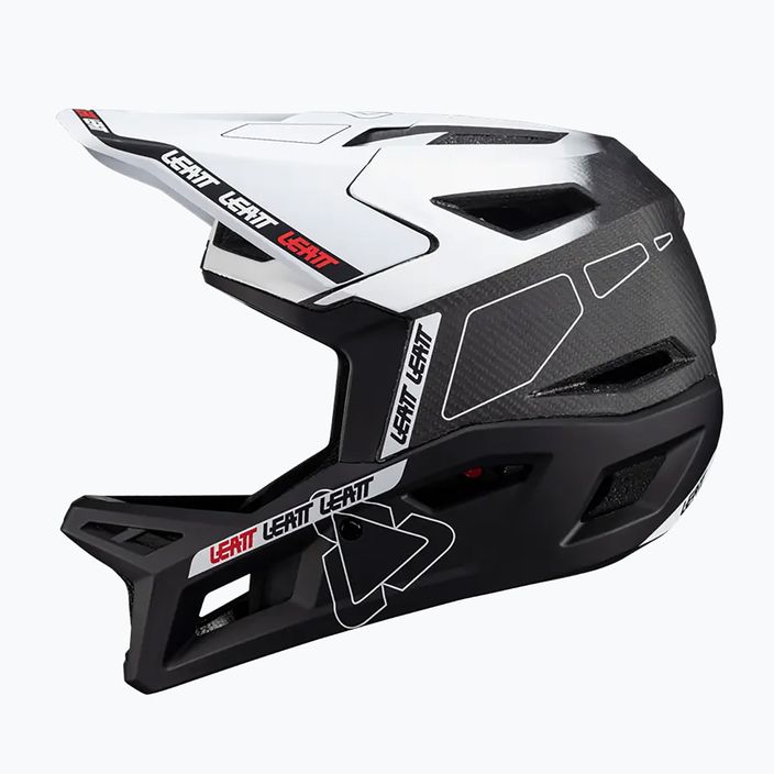 Casco MTB Leatt Gravity 6.0 Carbon V24 bianco 4