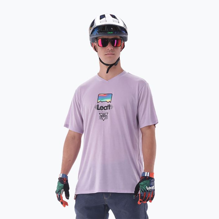 Leatt MTB Gravity 1.0 maglia da ciclismo da uomo color lavanda