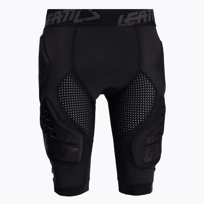 Pantaloncini da ciclismo Leatt Impact 3DF 3.0 da uomo con protezioni, nero