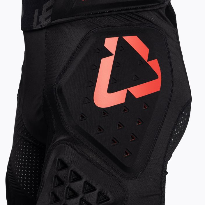 Pantaloni da ciclismo Leatt Impact 3DF 6.0 nero/rosso da uomo con protezioni 4