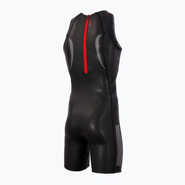 Uomo ZONE3 Neoprene Kneeskin Muta Triathlon Baselayer nero/rosso 2