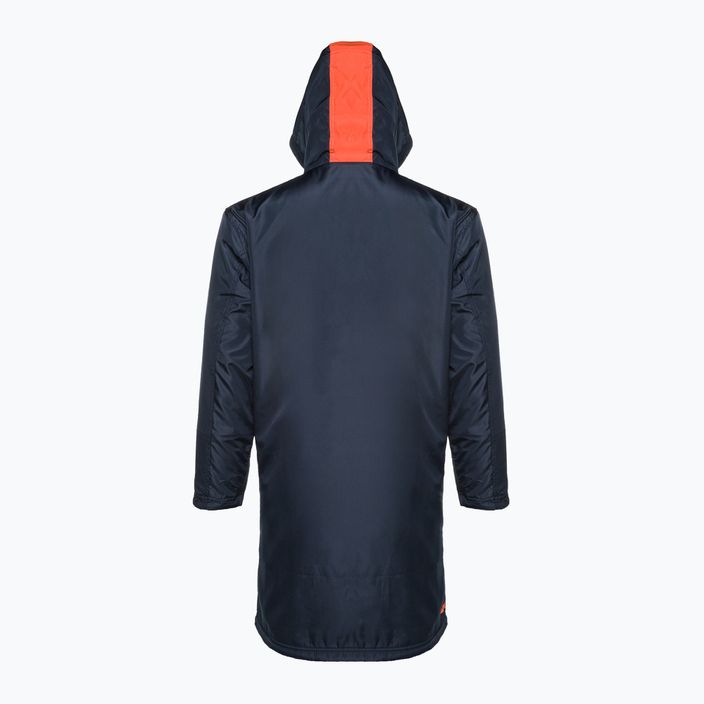 ZONE3 Robe Fleece Parka cappotto navy/grigio/arancio 2
