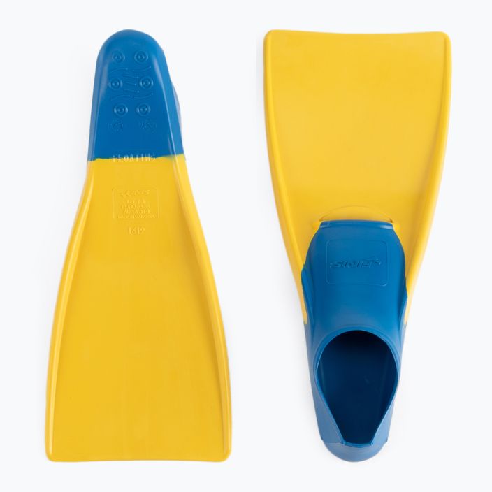 Pinne lunghe galleggianti FINIS blu/giallo 2