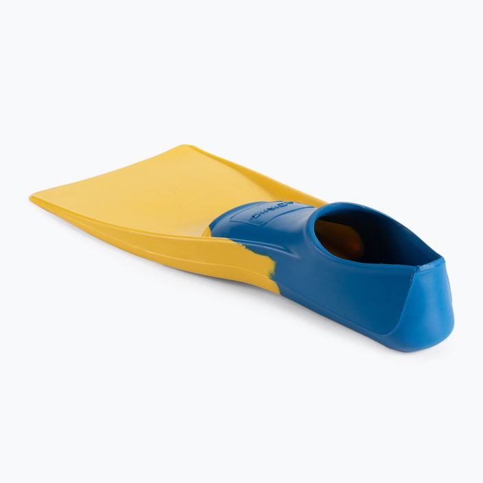 Pinne lunghe galleggianti FINIS blu/giallo 4