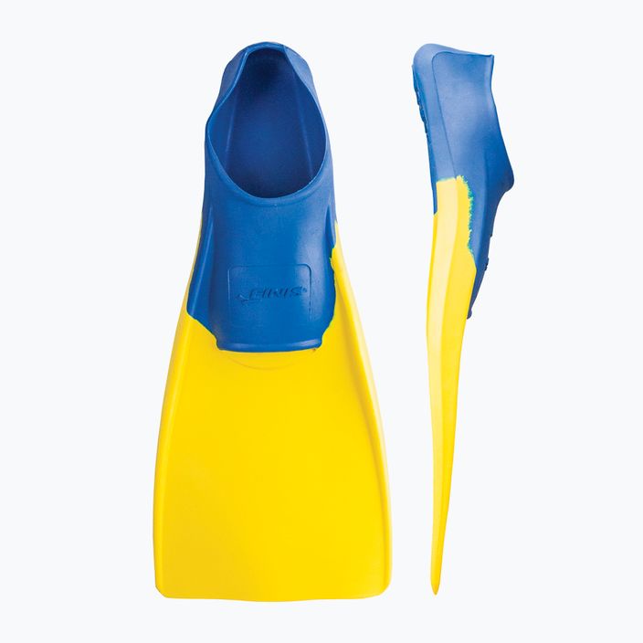 Pinne lunghe galleggianti FINIS blu/giallo 5