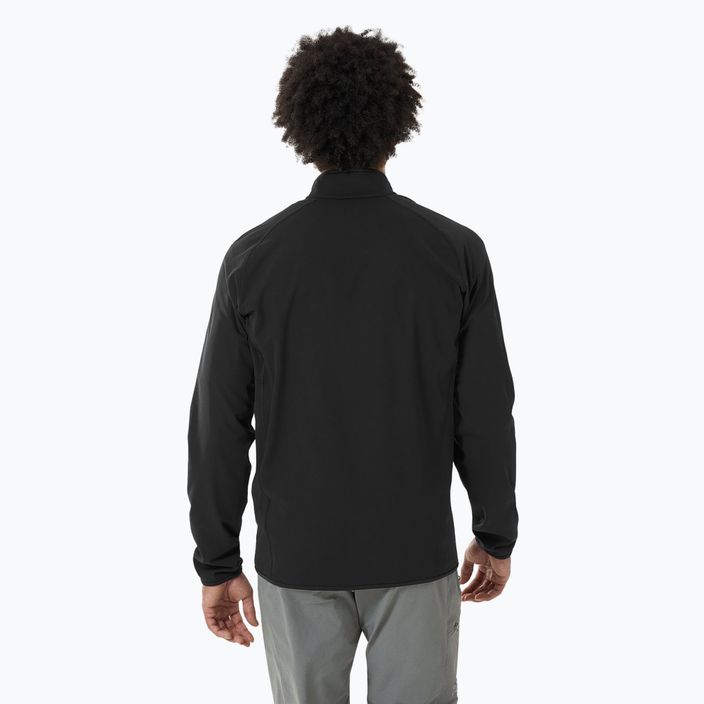 Felpa Arc'teryx Delta 1/2 Zip da uomo nero 3