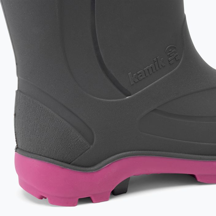 Kamik Snobuster1, scarpe da trekking per bambini, carbone/magenta 9