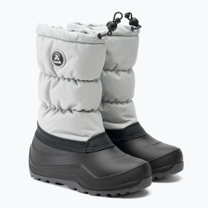 Stivali da neve per bambini Kamik Snowcozy grigio chiaro 4