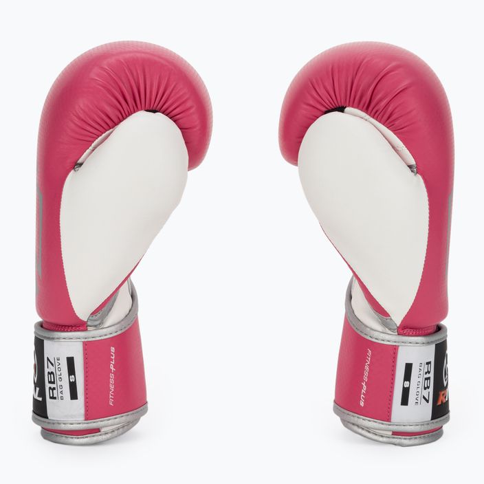 Guantoni da boxe Rival Fitness Plus Bag rosa/bianco 3