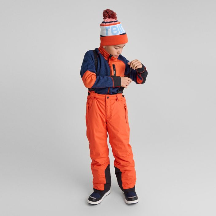 Pantaloni da sci per bambini Reima Wingon rosso arancio 8
