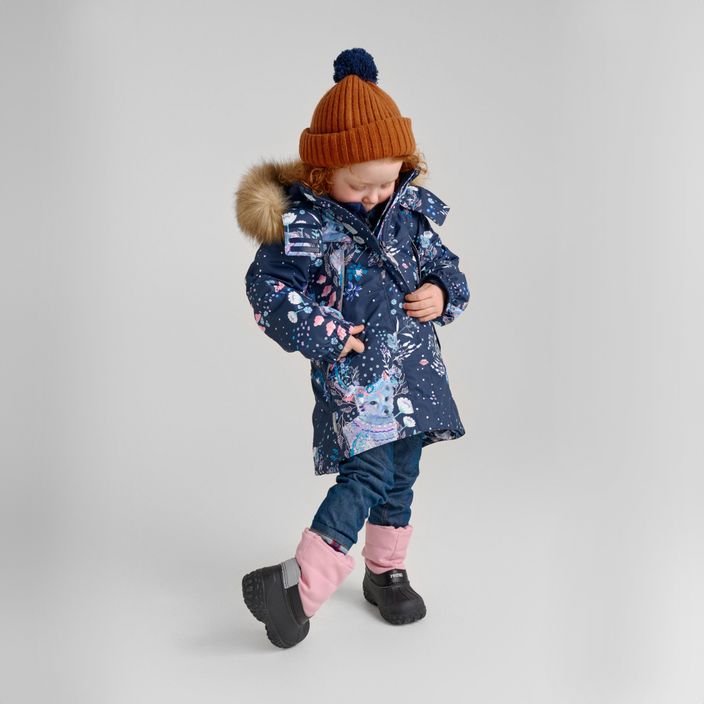 Stivali da neve per bambini Reima Loskari grigio rosa 11