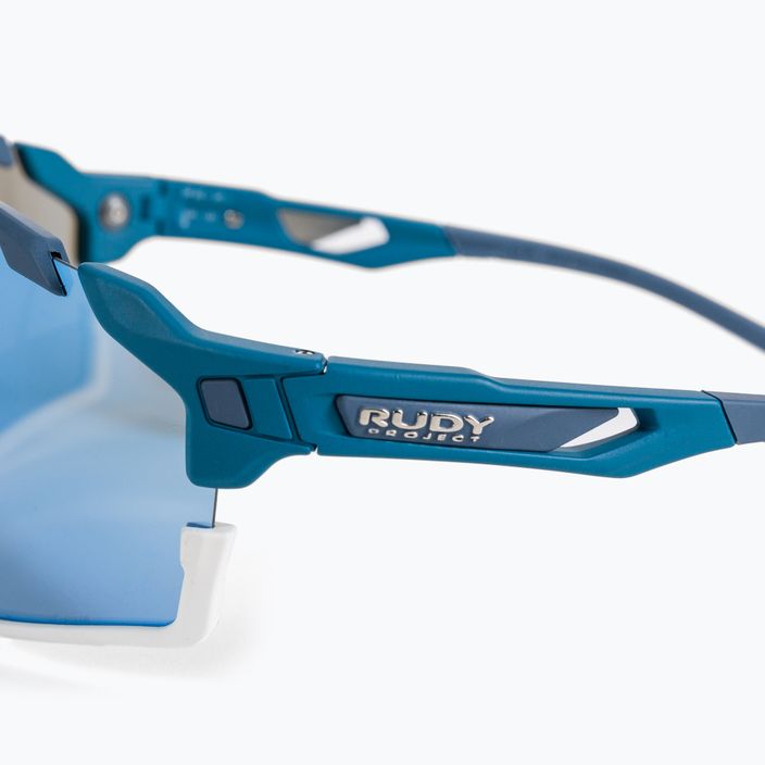 Occhiali da sole Rudy Project Cutline blu pacifico opaco/multilaser ghiaccio 4