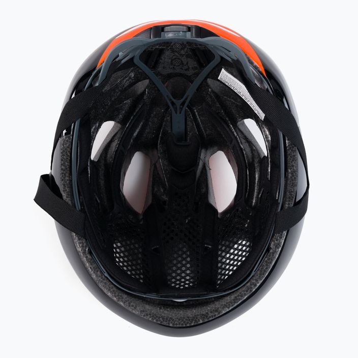 Rudy Project Strym casco da bici nero arancio lucido 5