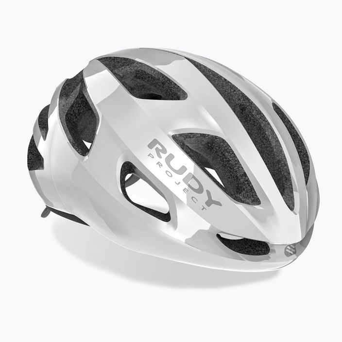 Rudy Project Strym Z casco da bici bianco lucido 3