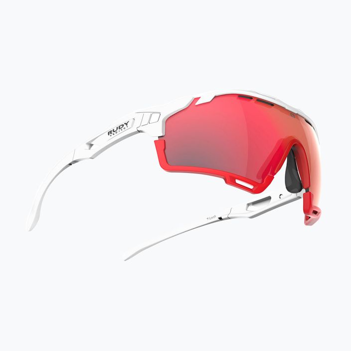 Occhiali da sole Rudy Project Cutline bianco opaco/rosso multicolore 3